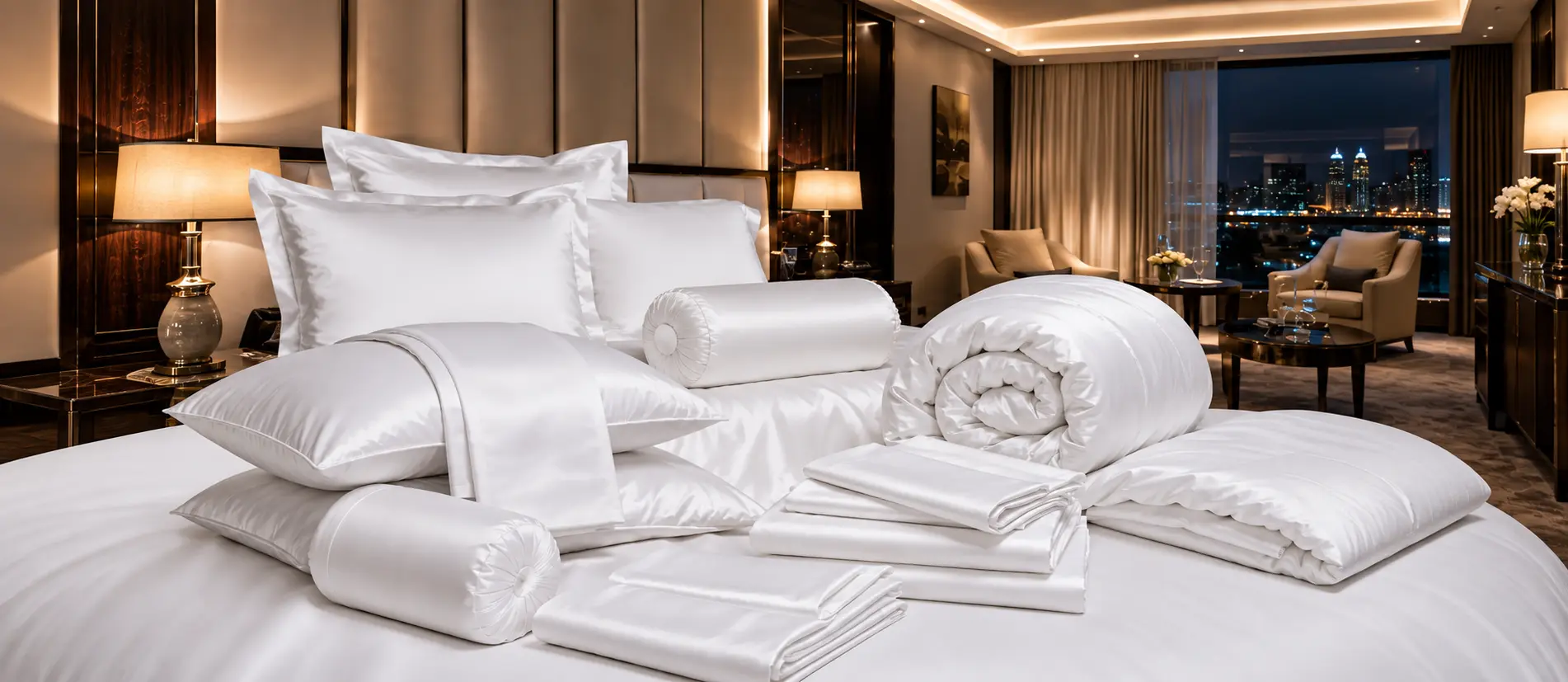 Hotel linen pillow cases